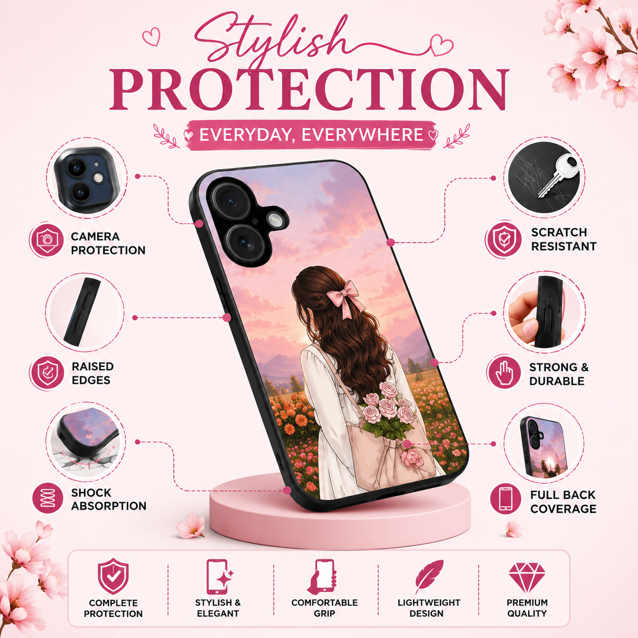 Princess Style Custom Name Mobile Case - Available for All Mobile Models! 25