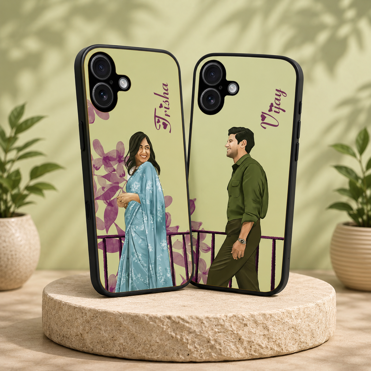 Personalized Couple Mobile Cover with Custom Names – Available for All Models! 10