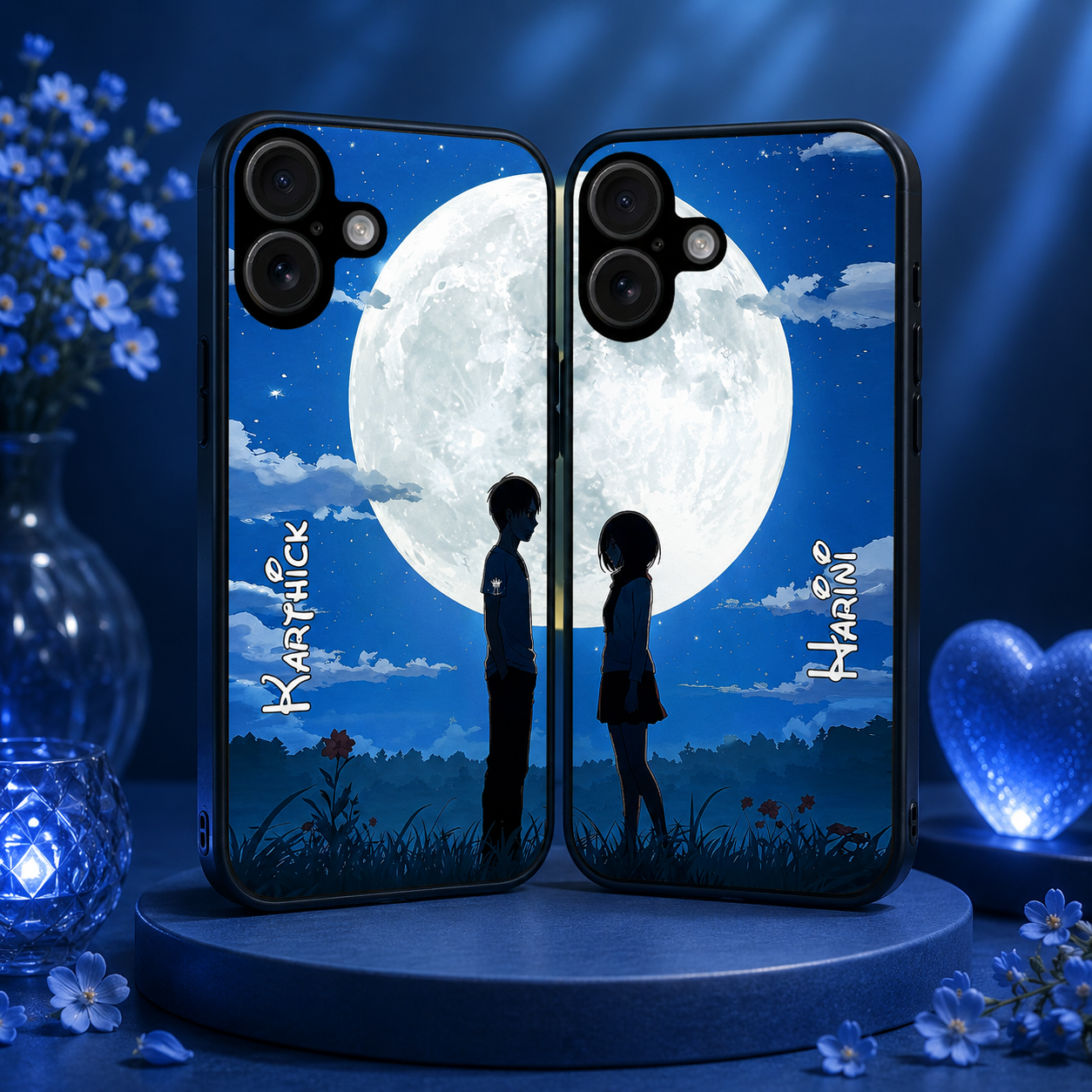 Personalized Couple Mobile Cover with Custom Names – Available for All Models! 109