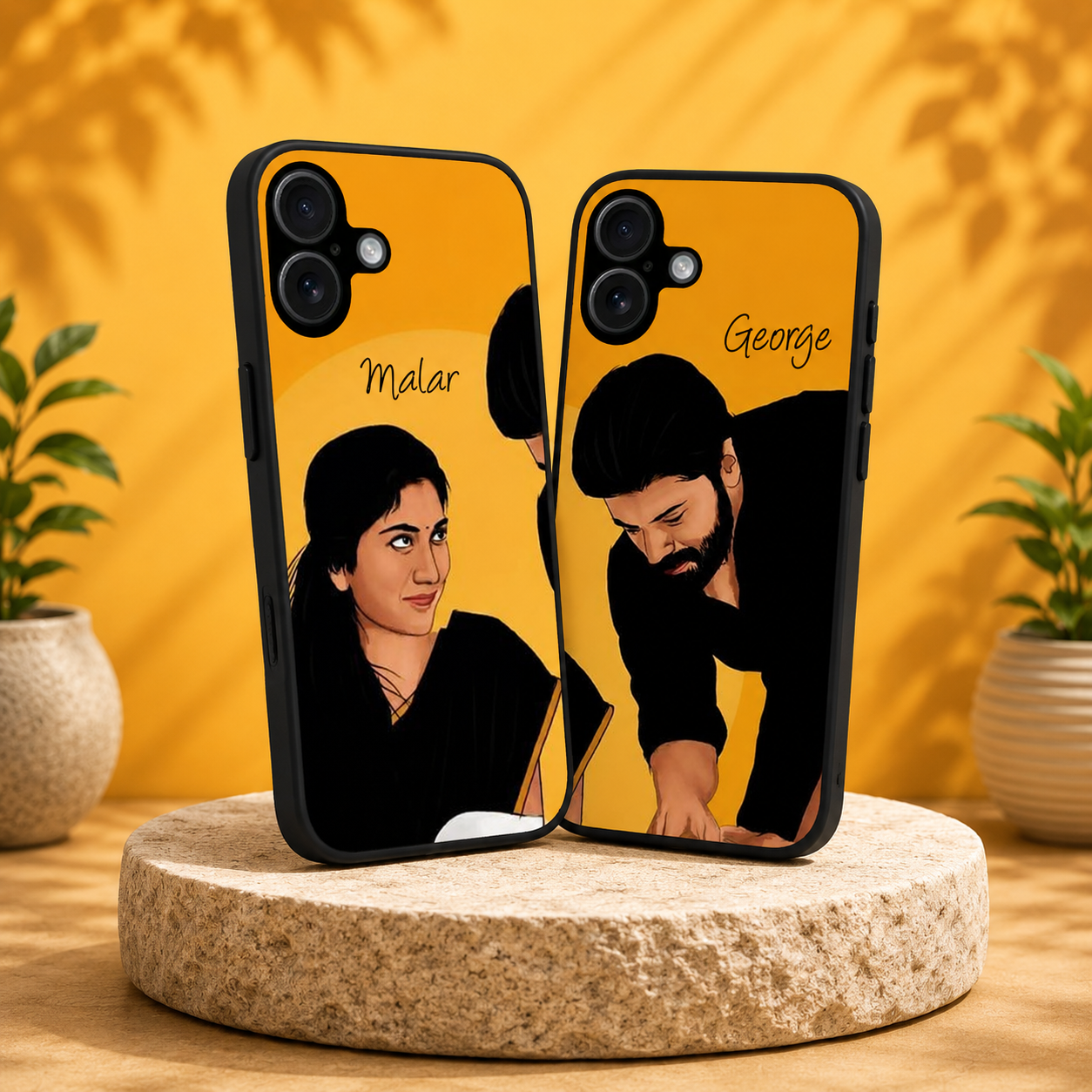 Personalized Couple Mobile Cover with Custom Names – Available for All Models! 11