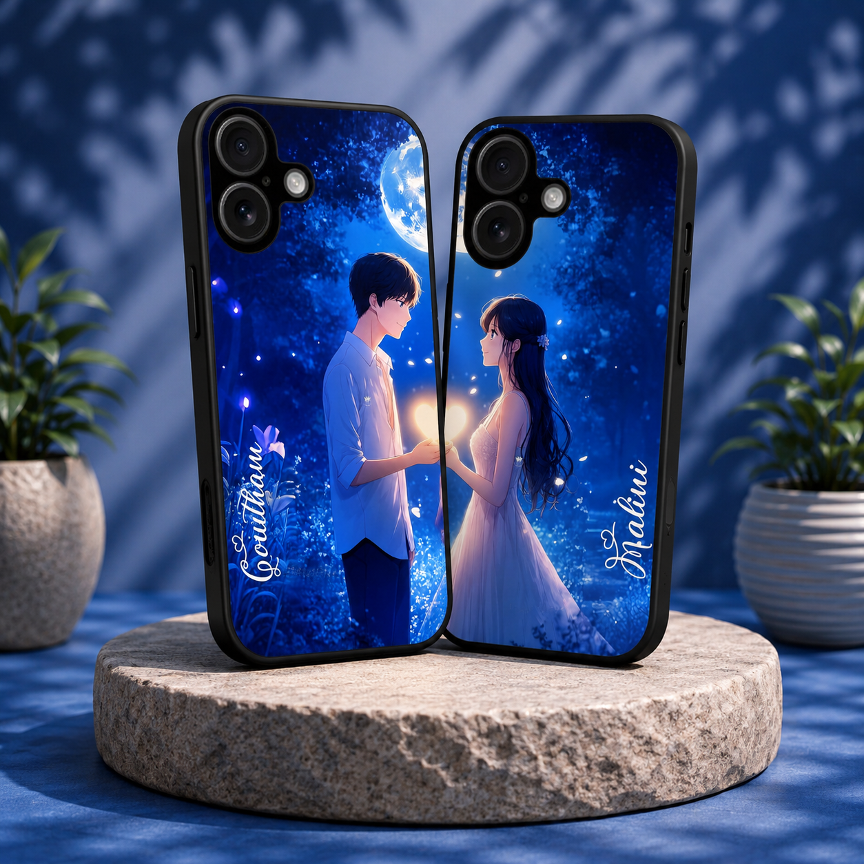 Personalized Couple Mobile Cover with Custom Names – Available for All Models! 13