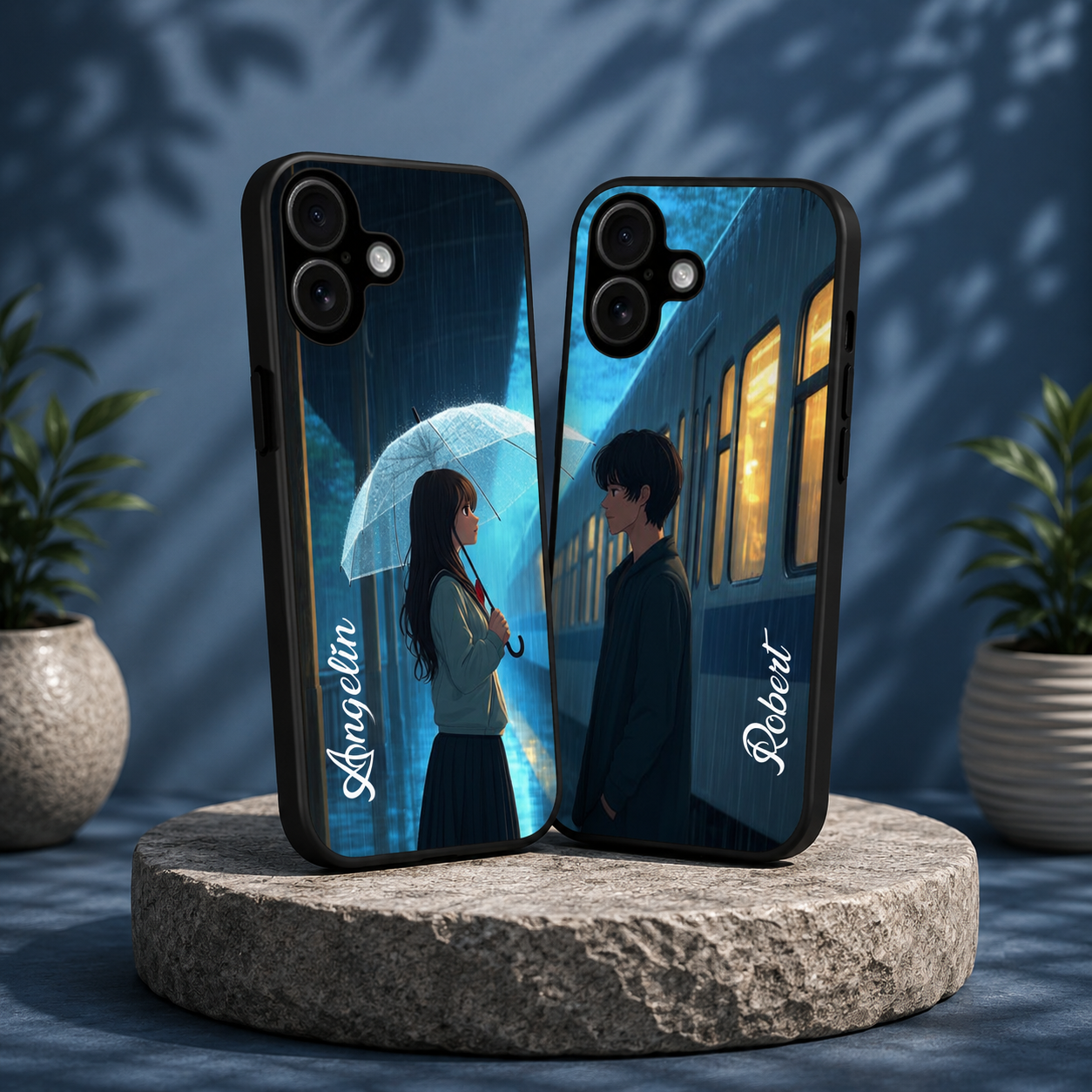 Personalized Couple Mobile Cover with Custom Names – Available for All Models! 14