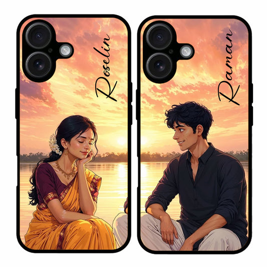 Couple Mobile Covers – Available for All Models! (MatchMyPhone 15 Rustic Roadway)