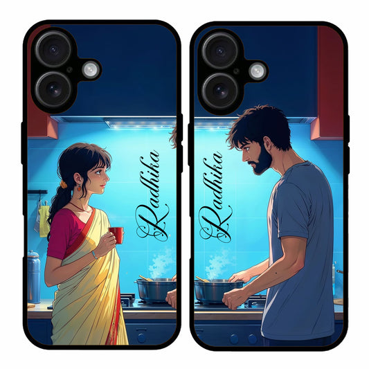 Couple Mobile Covers – Available for All Models! (TwoGether Skins 18 Perfecto Calligraphy)