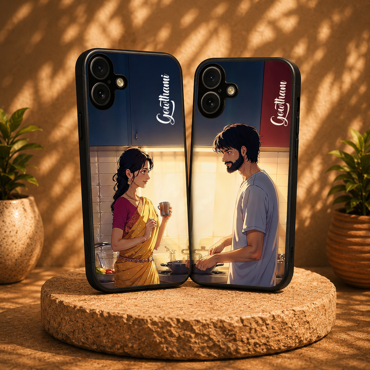 Personalized Couple Mobile Cover with Custom Names – Available for All Models! 22