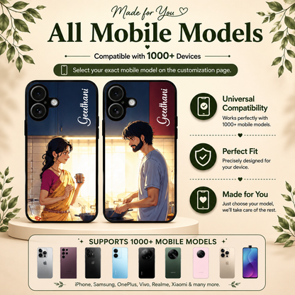 Personalized Couple Mobile Cover with Custom Names – Available for All Models! 22