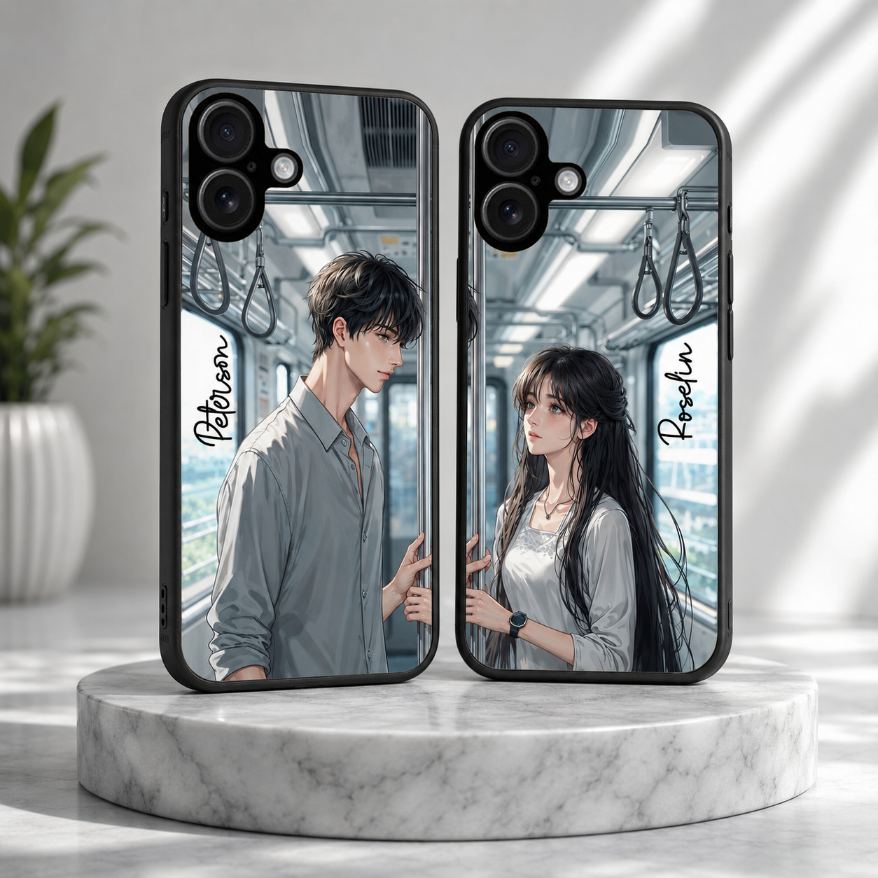 Personalized Couple Mobile Cover with Custom Names – Available for All Models! 25