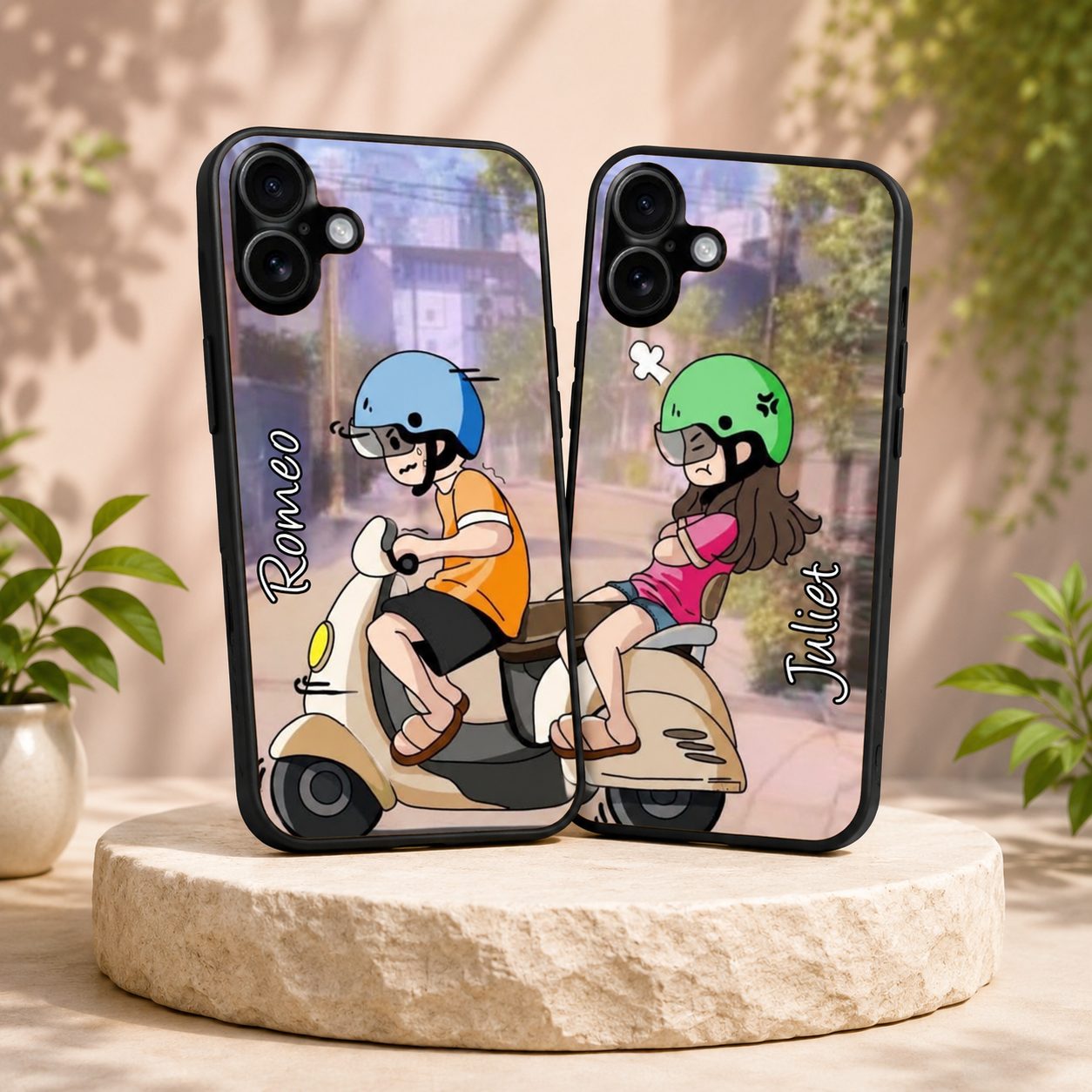 Personalized Couple Mobile Cover with Custom Names – Available for All Models! 02