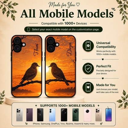 Personalized Couple Mobile Cover with Custom Names – Available for All Models! 32