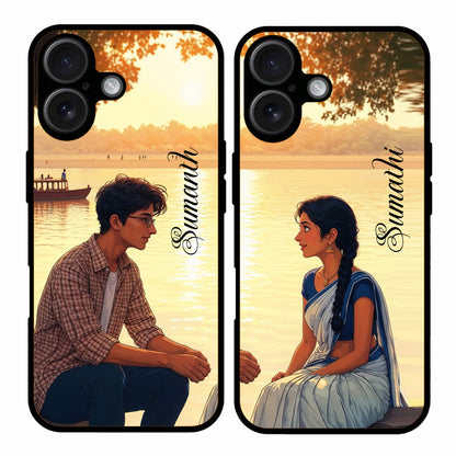 Couple Mobile Covers – Available for All Models! (ClassiCouple 34 Mistletoe Magic)