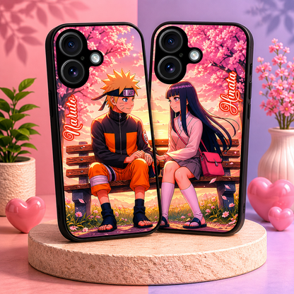 Personalized Couple Mobile Cover with Custom Names – Available for All Models! 38