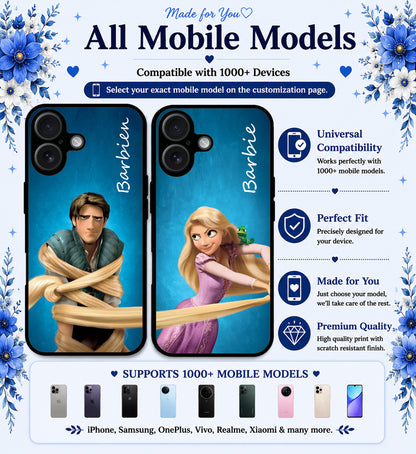 Personalized Couple Mobile Cover with Custom Names – Available for All Models! 43