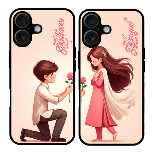 Couple Mobile Covers – Available for All Models! (TouchTwins 44 Perfecto Calligraphy)