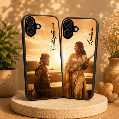 Personalized Couple Mobile Cover with Custom Names – Available for All Models! 49
