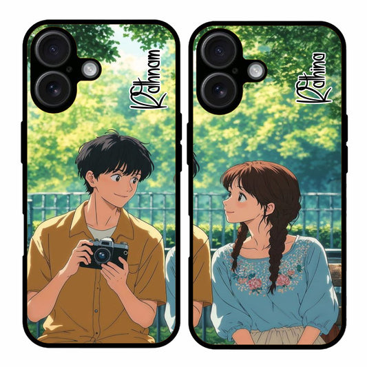 Couple Mobile Covers – Available for All Models! (DualDesigns 63 Simple Callifornia)