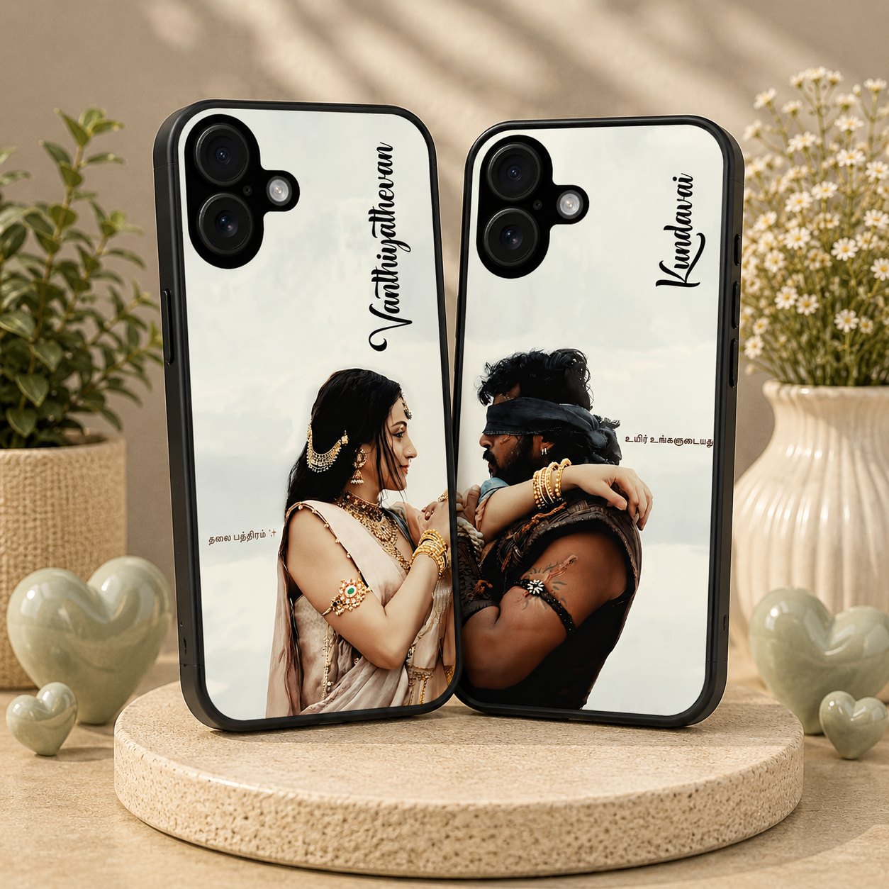 Personalized Couple Mobile Cover with Custom Names – Available for All Models! 64