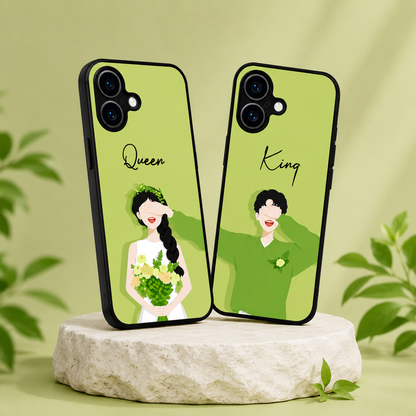 Personalized Couple Mobile Cover with Custom Names – Available for All Models! 06