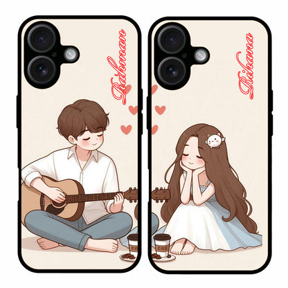 Couple Mobile Covers – Available for All Models! (LoveLens Covers 84 Bickham Script Pro)