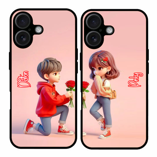 Couple Mobile Covers – Available for All Models! (PandaPair 95 Simple Callifornia)