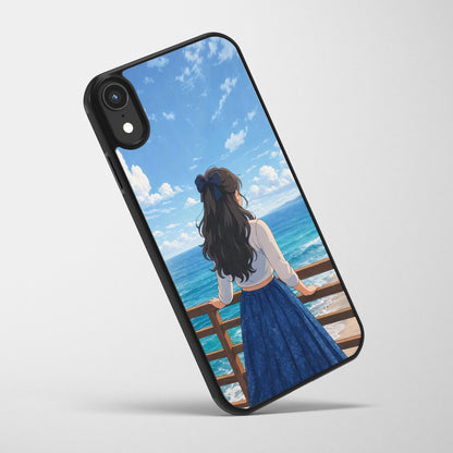 Elegant Girl Art Personalized Case - Available for All Mobile Models!