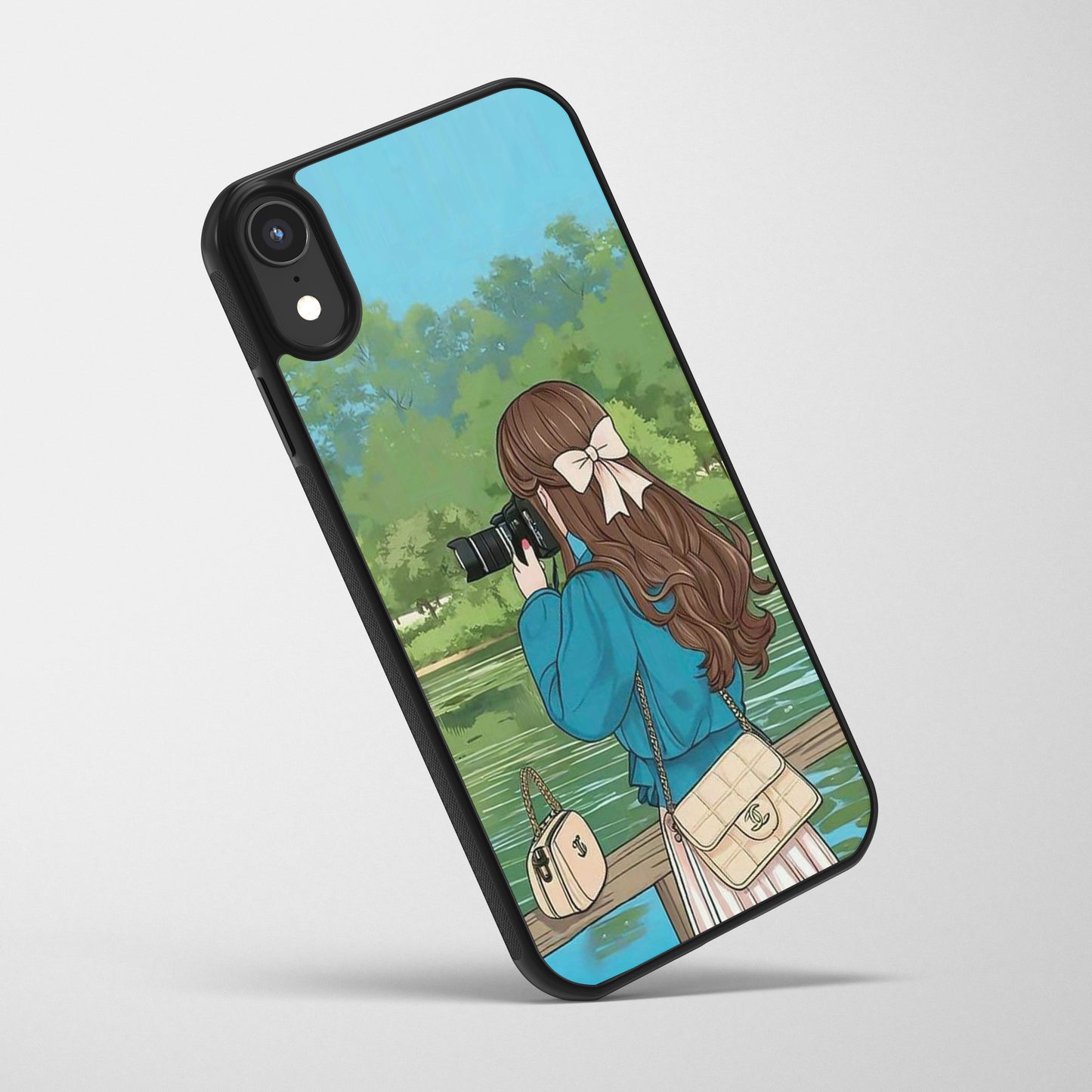 Elegant Girl Art Personalized Case - Available for All Mobile Models!