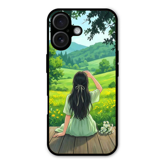 Aesthetic Girl Art Name Phone Cover - Available for All Mobile Models!