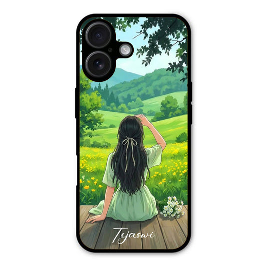 Aesthetic Girl Art Name Phone Cover - Available for All Mobile Models! 24