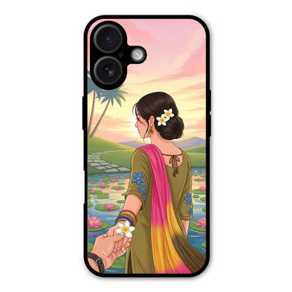 Floral Beauty Custom Name Mobile Cover - Available for All Mobile Models!