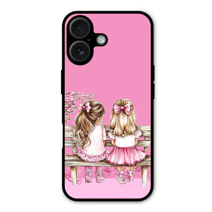 Side by Side or Miles Apart, Sisters Stay Connected – Custom Name Cover | Available for all Mobile Models!