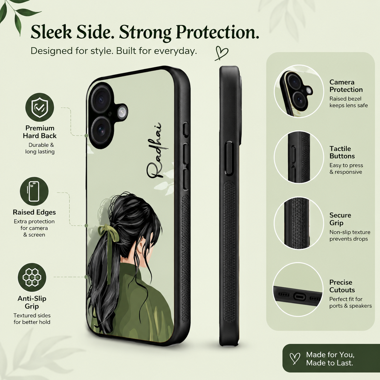 Personalized Couple Mobile Cover with Custom Names – Available for All Models! 36